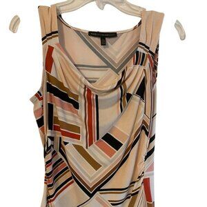 White House Black Market‎ Sleeveless Geometric Print Dress